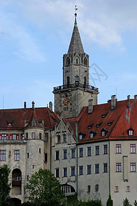 西格鲁宁堡花园主权建筑学林根贵族庄园建筑城堡别墅王子背景图片