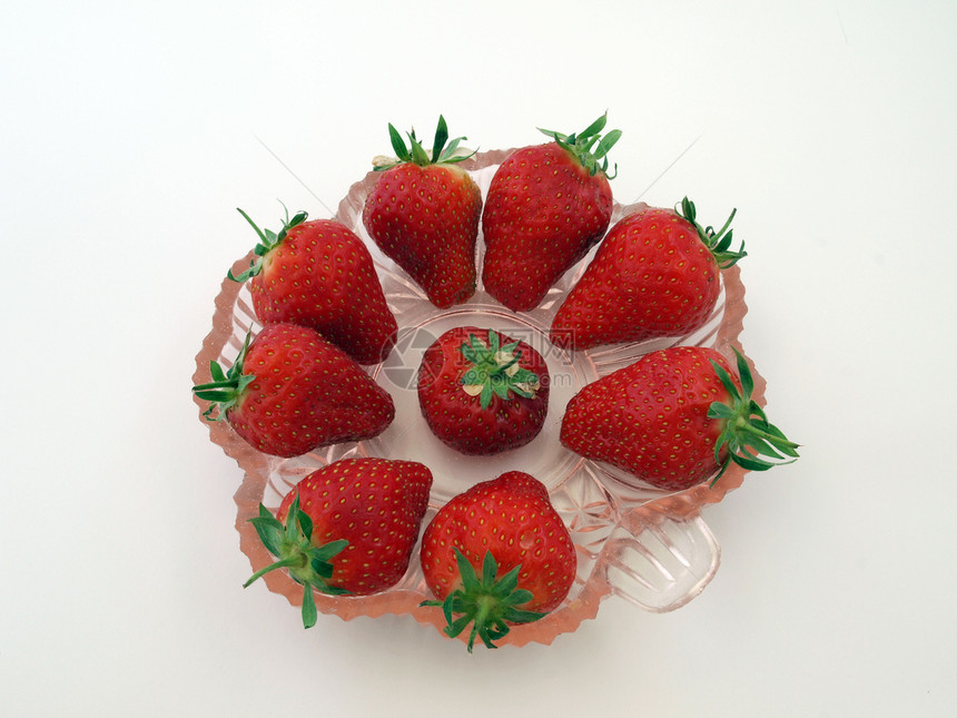 新鲜有机草莓稻草沙拉甜点气泡奶油农村饮料红色浆果饮食图片