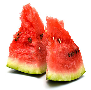 西瓜红色水果白色绿色食物甜点条纹白色的高清图片素材
