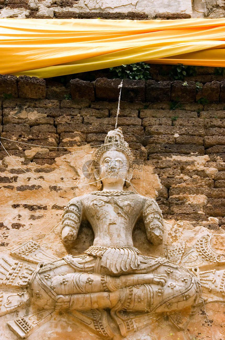buddha 雕像宗教场景文化佛教徒艺术崇拜沉思禅意寺庙冥想图片