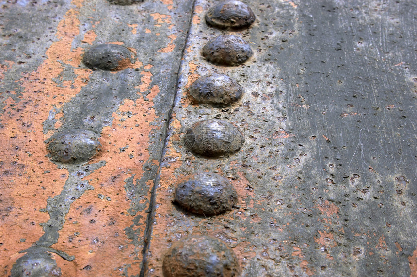 连带螺栓铆钉棕色金属图片