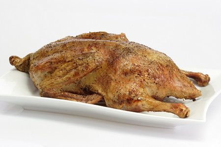烤鸭午餐食物美食状态家禽盘子鸭子背景图片