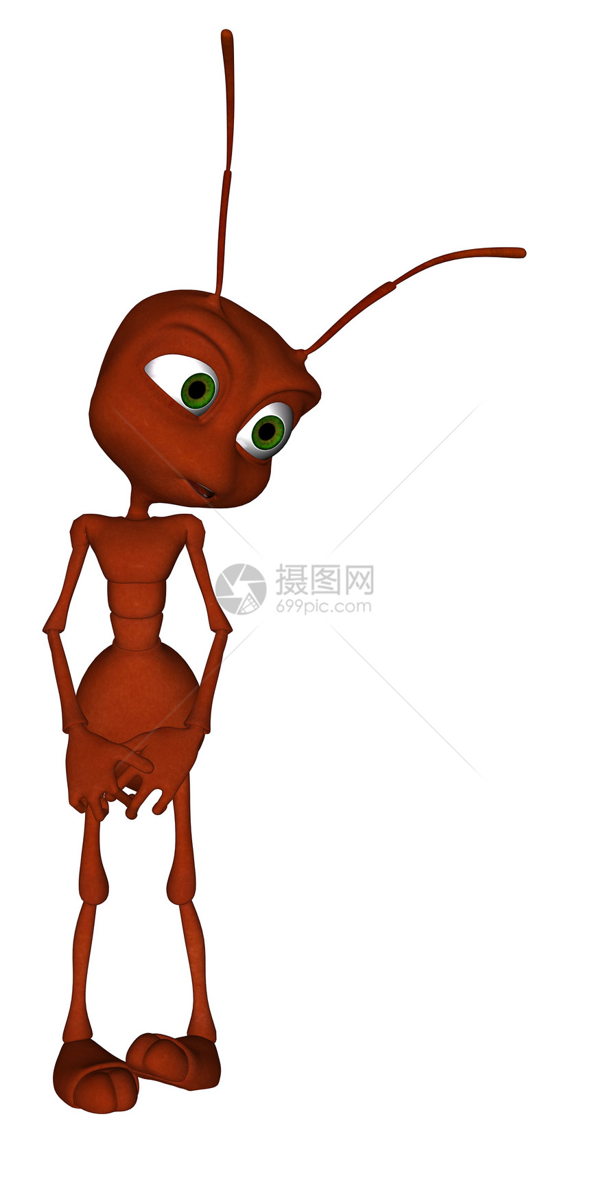 3D 设定蚂蚁卡通片薯条动物昆虫红色图片