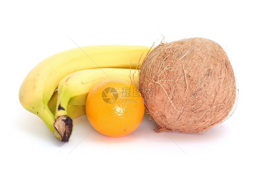 热带热带水果食物维生素香蕉早餐果汁橘子椰子棕榈图片