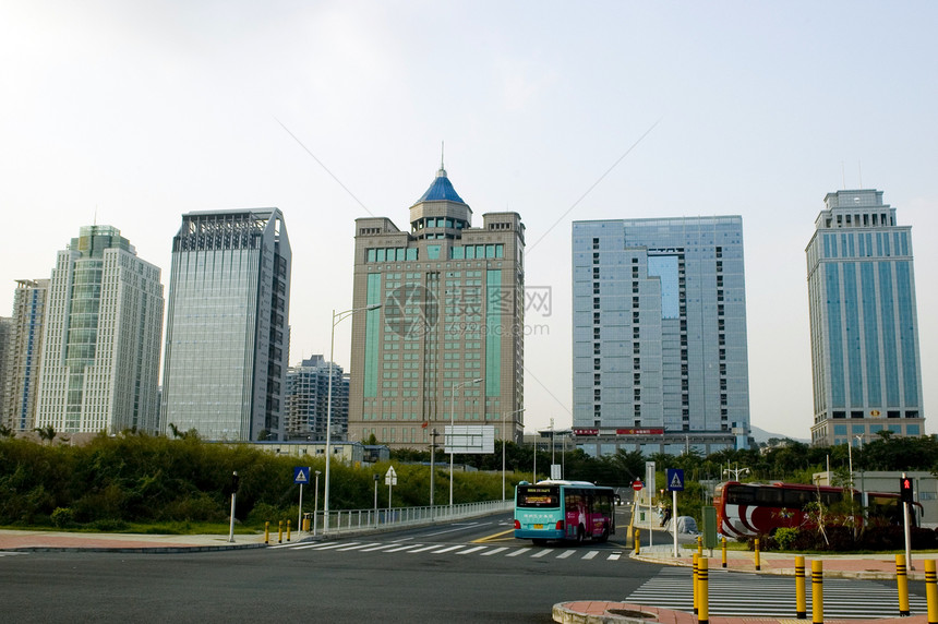 深圳  现代摩天大楼景观建筑物街道建筑办公室城市建筑学酒店图片