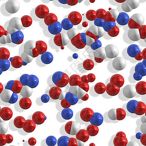 分子技术原子插图粒子科学化学教育白色背景图片