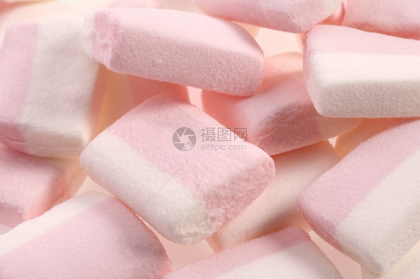 棉花糖衰变粉色白色糖果涂层食物礼物糖尿病甜心报酬图片