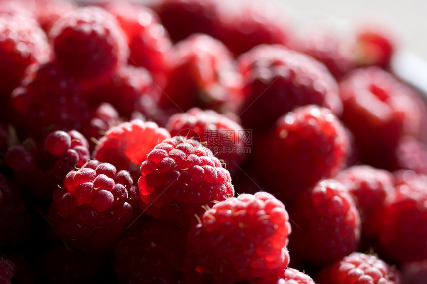 树莓草莓甜点水果食物饮食营养覆盆子种植图片