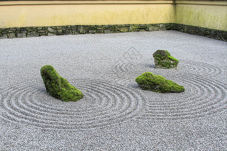 圆碎石素材日本赞沙园背景