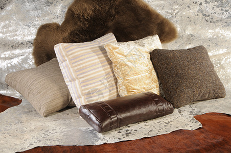 沙发详情页描述软垫沙发颜色滚筒圆形条纹座位隐藏毛皮长椅正方形背景