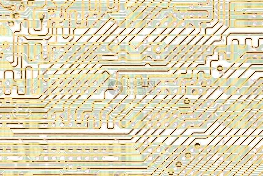 抽象电路板金色纹理图片