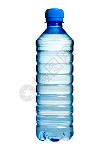 瓶装水瓶子蓝色白色塑料宠物液体口渴茶点生活矿物高清图片