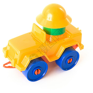 玩具机轮子机器孩子白色司机玩具背景图片
