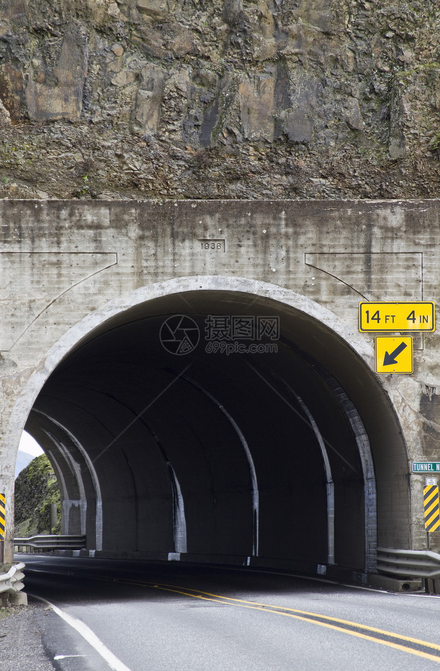 高速公路隧道运输旅行峡谷风景汽车图片