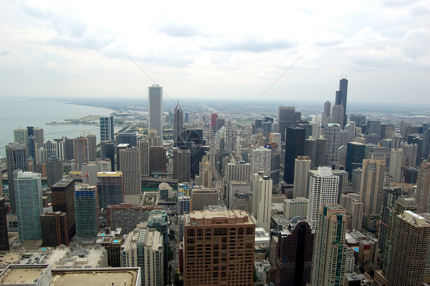 芝加哥天际建筑学建筑场景摩天大楼办公室市中心天空商业公司图片