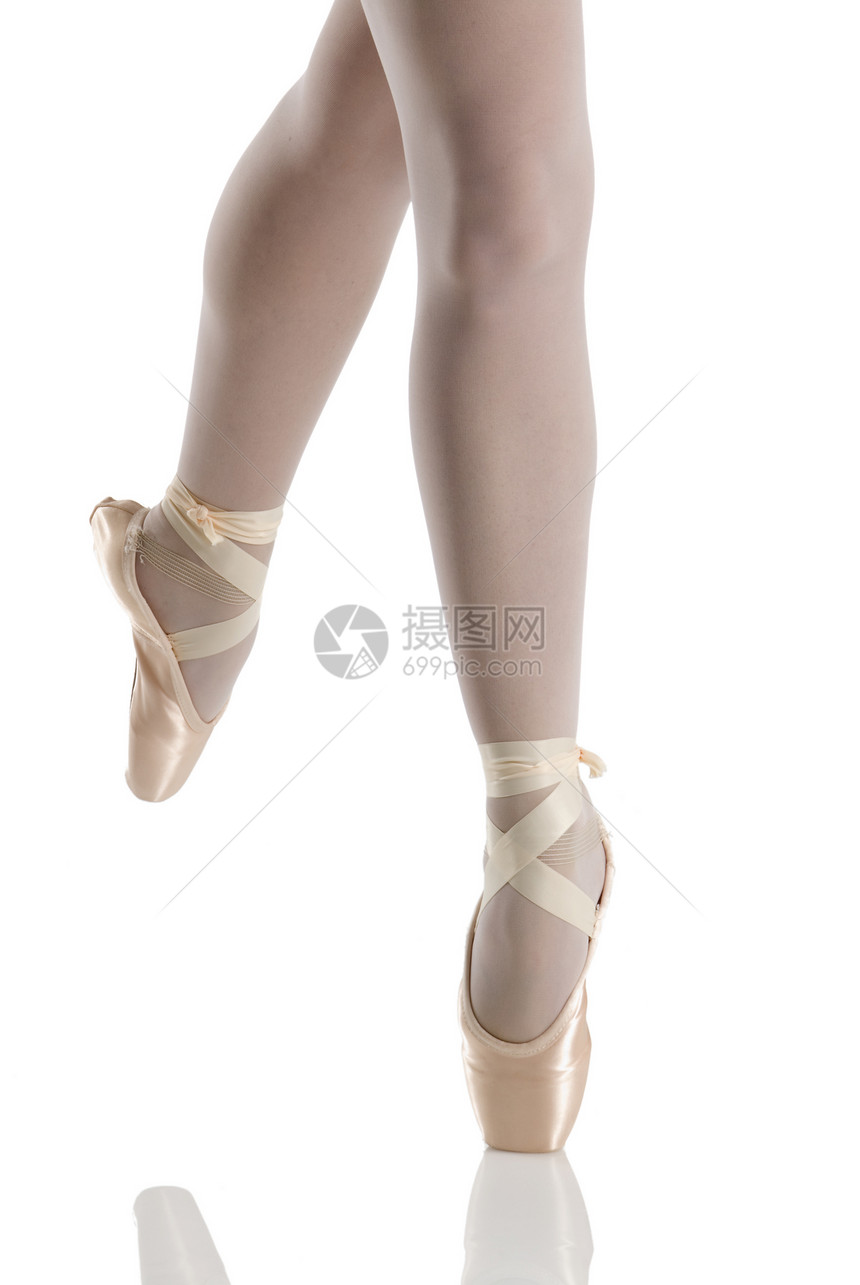 完美的指针女士演员女性舞蹈脚趾粉色学校白色芭蕾舞舞蹈家图片
