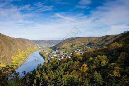 摩泽尔河欧洲德国高清图片