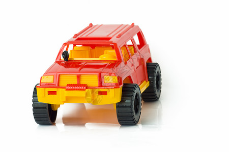 玩具汽车孩子们红色闲暇白色婴儿娱乐背景图片