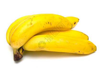 香蕉水果甜点黄色白色食物热带背景图片