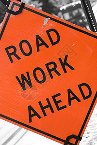前面的道路工作工人安全橙子黑色基础设施交通车道驾驶水平运输背景图片