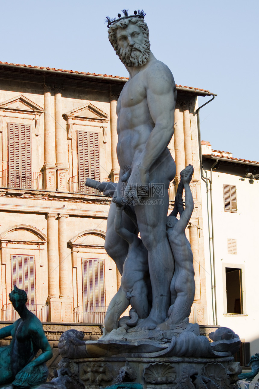 佛罗伦萨 比安康雕像历史景观大教堂城市游客石头旅行海王星双锥图片