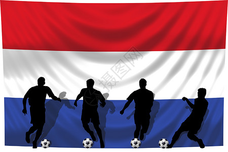 荷兰足球运动员荷兰 足球运动员荷兰游戏运动播放器锦标赛旗帜团队国家爱国背景