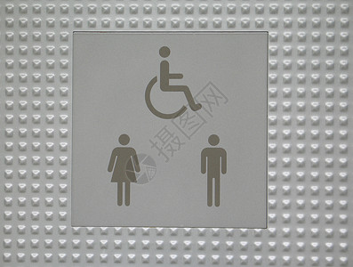 洗手间标志轮椅纹理水平女性男性背景图片