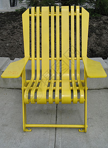 黄色公园椅背景图片