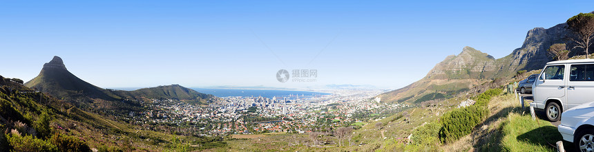 开普敦全景景观假期海岸爬坡城市天空旅游远景地标悬崖图片