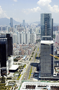 现代都市城市风景办公室全景住宅摩天大楼道路建筑学建筑物酒店天线背景图片