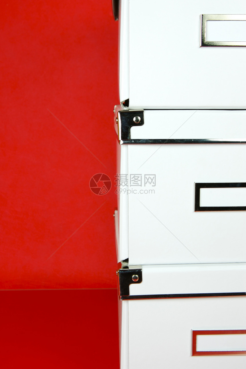 储存箱红色解决方案盒子白色贮存图片