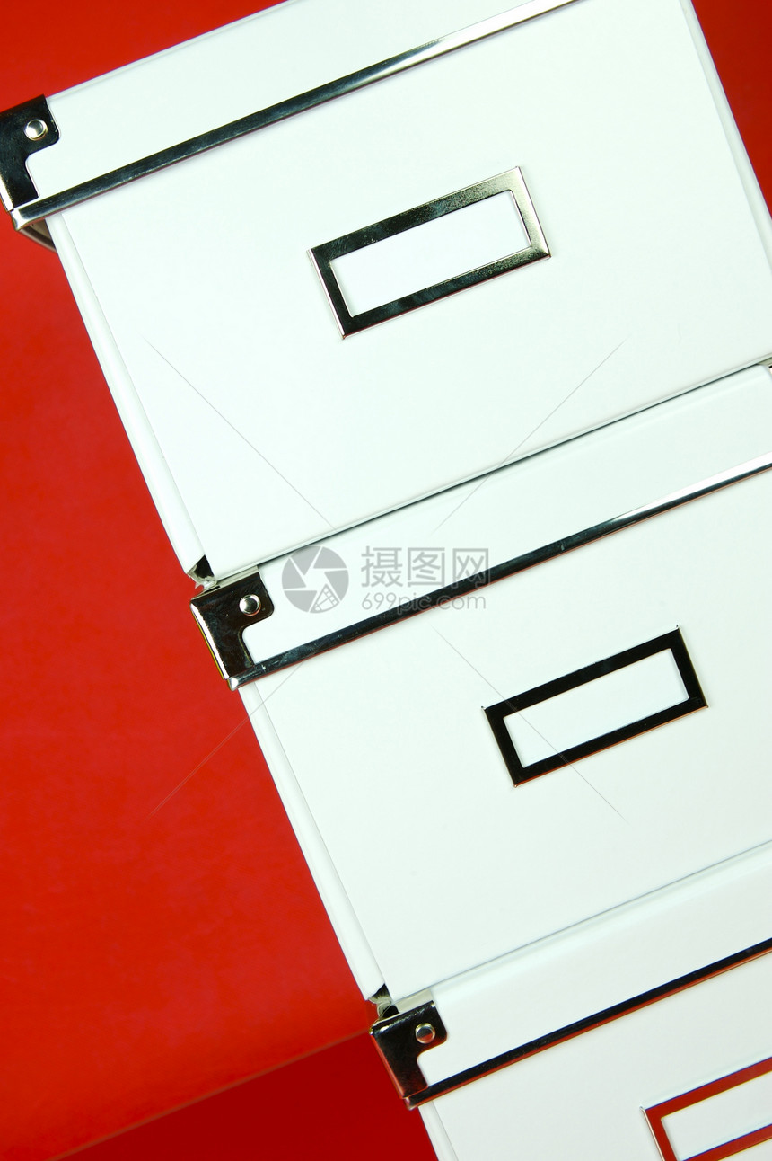 储存箱解决方案红色贮存盒子白色图片