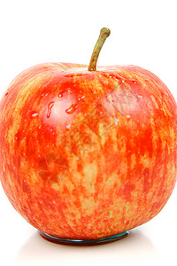 红苹果食物红色白色背景图片