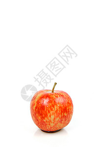 红苹果白色红色食物背景图片