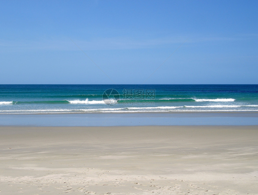 新西兰塔波图普图湾纯净海滩图片