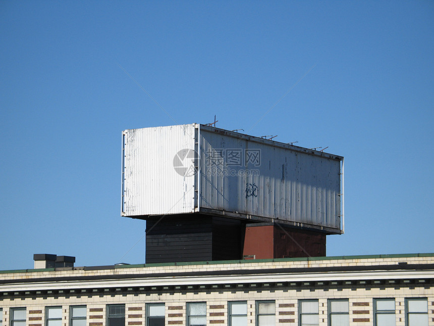 建筑物上的空空广告牌建筑建筑学宣传广告图片