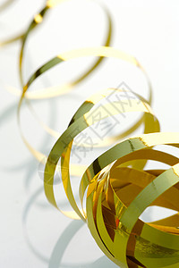 礼品包装金子生日工艺配件礼物庆典星星展示季节白色背景图片