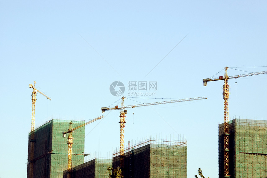 正在建造的摩天大楼进步天空开发商房地产工作建筑图片