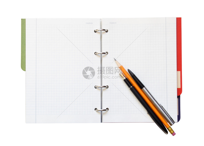 螺旋笔记本钢笔商业记本用品墨水学校铅笔图片