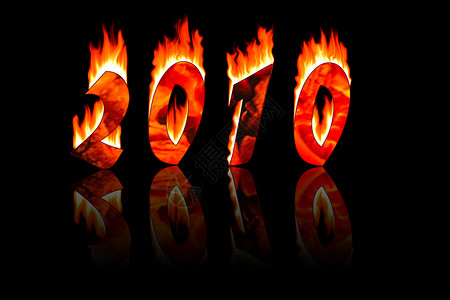 2010年新年火灾次数 并反映背景图片