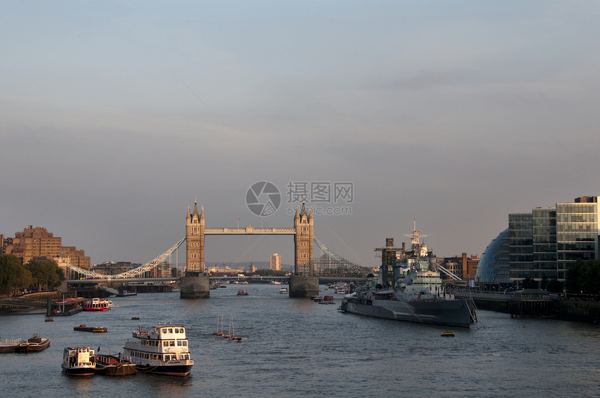 塔桥景观建筑英语时代日落建筑学吸引力旅游历史性蓝色图片