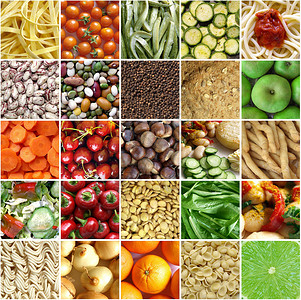 食物拼合食品发芽饮食沙拉洋葱胡椒水果美食香米面条营养背景图片