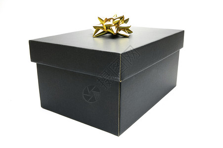 礼品盒黑色白色盒子展示礼物庆典背景图片