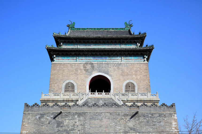 中国北京市正式的钟楼 北京多样性首都文化中心历史城市图片