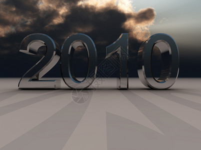 2010年多云天空顺序年表景观时间概念年度背景图片