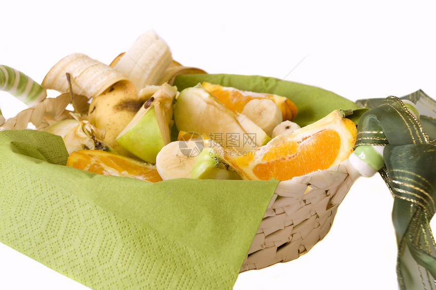水果篮子营养市场杂货团体饮食香蕉甜点橙子食物小吃图片