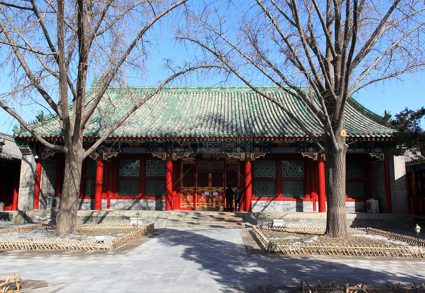 北京的宫子公公王朝城市皇帝花园公园文化池塘房子历史游客图片