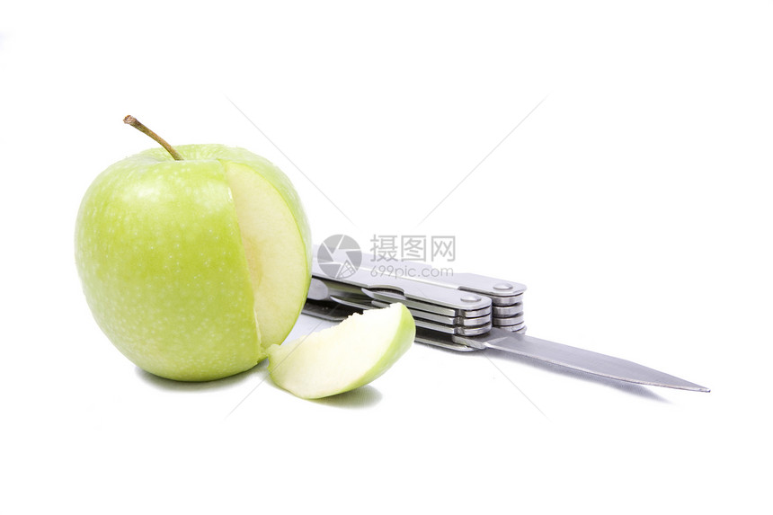 苹果和刀子图片