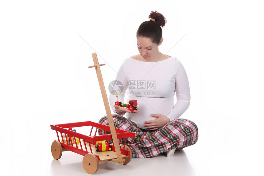 孕妇和玩具已婚生活家庭孩子肚子妻子母性妈妈女性女士图片