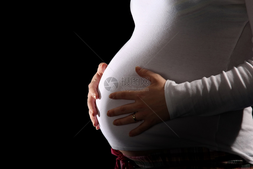 怀孕孕妇的肚子妻子工作室母亲衣服生活孩子婴儿身体父母已婚图片